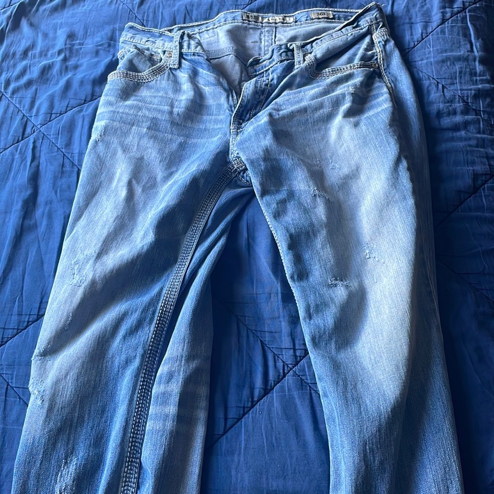Buckle bootcut jeans. Derek. Size 36x30.